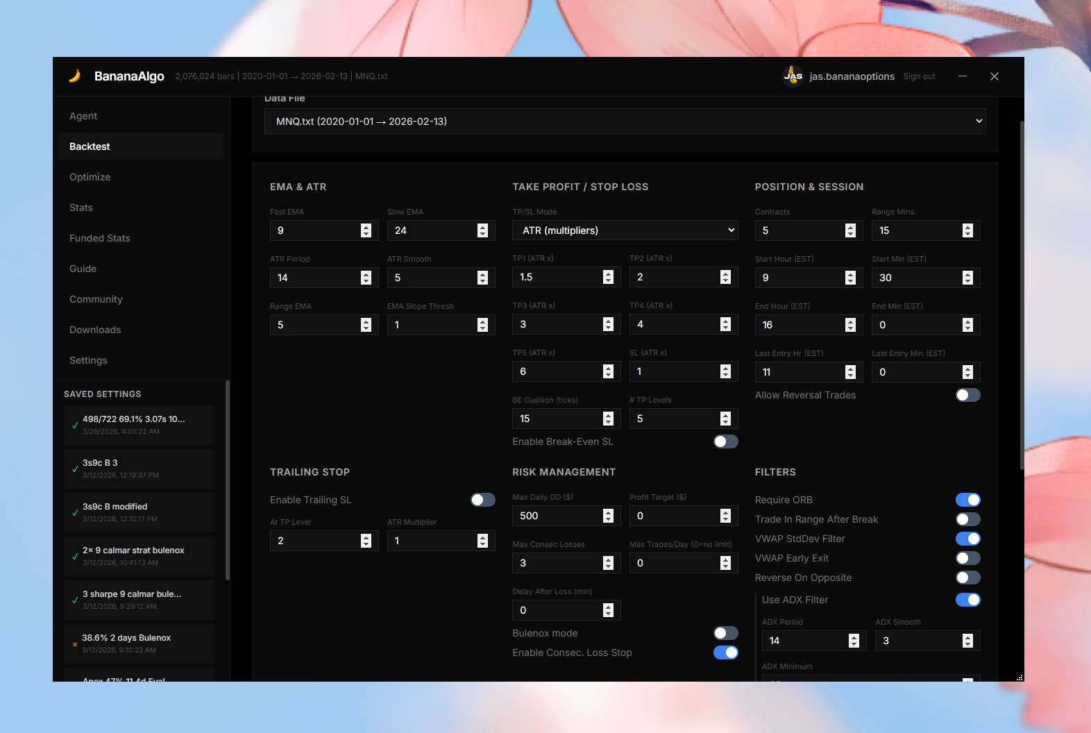 BananaAlgo screenshot 2
